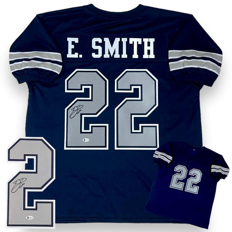 Emmitt Smith Autographed SIGNED Jersey - Throwback - Beckett Authenticated