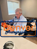 John Elway Autographed Denver Broncos 22 STS Mini Helmet Beckett Witness 50207