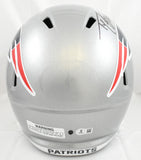 Ty Law Autographed New England Patriots F/S Speed Helmet HOF - Beckett W Holo