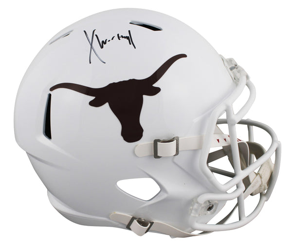 Texas Xavier Worthy Authentic Signed Full Size Speed Rep Helmet Fanatics