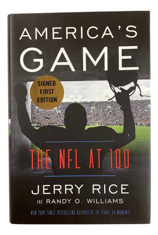 Jerry Rice Signed America's Game: The NFL At 100 Hardcover Book BAS