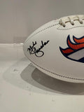 Mike Shanahan Denver Broncos Autographed/Inscribed White Panel Football