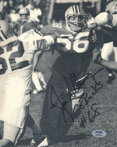 Jim Stillwagon Signed/Inscribed 8x10 Photo Ohio State PSA/DNA 188158