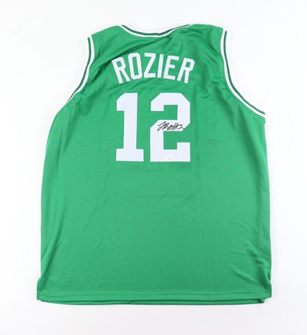 Terry Rozier Signed Green Boston Celtics Jersey (JSA COA) 2015 1st Rnd Draft Pck