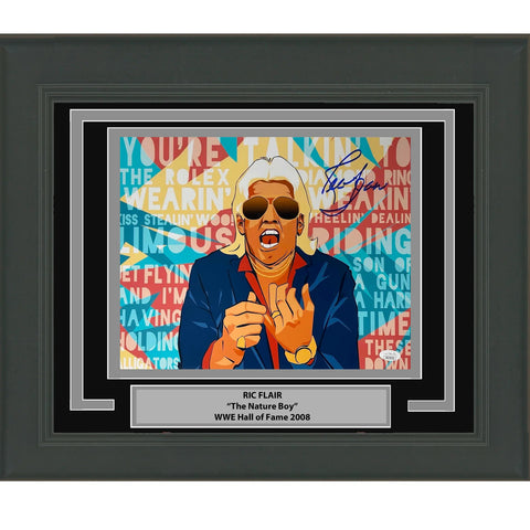 Framed Autographed/Signed Ric Flair Nature Boy 11x14 WWE Wrestling Photo JSA COA