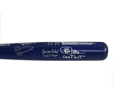 Multi-Signed New York Custom Cooperstown 50 Years Blue Bat with 7 Signatures