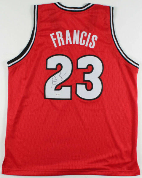 Steve Francis Signed Maryland Terrapins Jersey (Beckett COA) 3xAll Star Guard