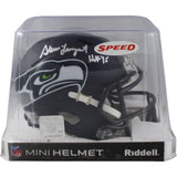 Steve Largent Signed Seattle Seahawks Mini Helmet HOF Beckett 44425