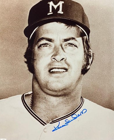 Original 1970 Brewers Pitcher KEN SANDERS Signed 8x10 Photo #3 AUTO