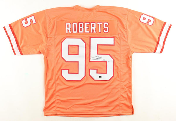 Elijah Roberts Signed Tampa Bay Buccaneers Creamsicle Throwback Jersey (Beckett)