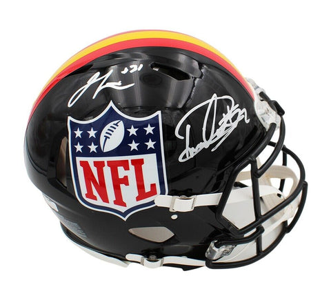 Jamal Lewis and Derrick Henry Signed Speed Black NFL Shield Helmet
