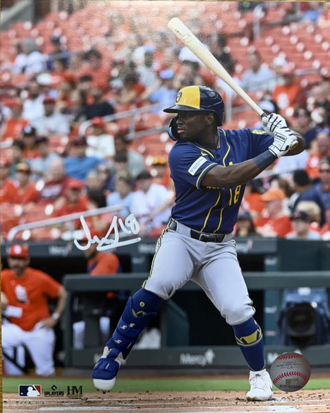 LUIS LARA Signed 8x10 Photo #3 - Milwaukee Brewers MLB - AUTO