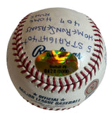Duke Snider Dodgers Autographed & 15X Inscribed MLB Baseball Statball COA
