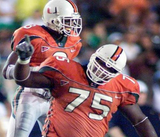 Vince Wilfork Signed Miami Hurricanes Jersey (Beckett) 2xSuper Bowl Champ / Pats