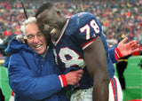Marv Levy Signed Buffalo Bill Coach Levy Jersey (Beckett) 4 Straight Super Bowls