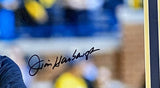 Coach Jim Harbaugh Signed Framed 16x20 Michigan Wolverines Throw Photo Fanatics