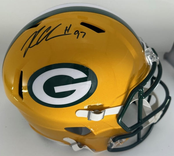 Packers KENNY CLARK Signed Full Size Replica Speed Helmet AUTO