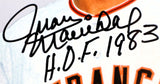 Juan Marichal Autographed 8x10 Photograph Inscribed "HOF 1983" (JSA COA)