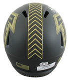 Falcons Julio Jones Signed STS IV Full Size Speed Rep Helmet W/ Case BAS Witness