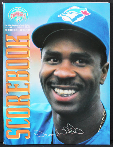 1993 Toronto Blue Jays World Champions Summer Edition II Scorebook Magazine