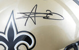 Alvin Kamara Autographed New Orleans Saints F/S Speed Helmet- Beckett W Hologram