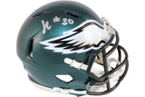 Jihaad Campbell Autographed/Signed Philadelphia Eagles Mini Helmet Beckett 52729