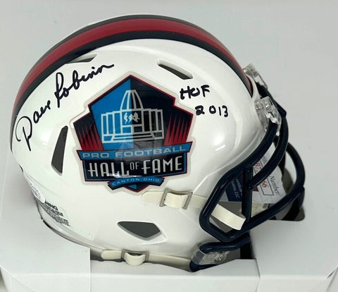 Packers DAVE ROBINSON Signed Riddell HOF LOGO Speed Mini Helmet AUTO w/HOF - JSA