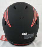 Kayshon Boutte Signed Patriots F/S Eclipse Speed Authentic Helmet-Beckett W Holo