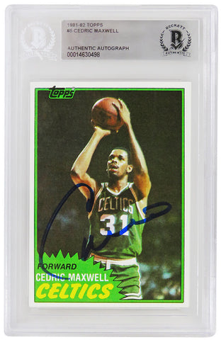 Cedric Maxwell autographed 1981-82 Topps Card #5 - (Beckett Encapsulated)