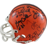 Graham Schafrath Lavelli +10 Cleveland Browns Signed Mini Helmet VSR4 BAS 56213
