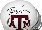 Dat Nguyen Autographed/Signed Texas A&M White Mini Helmet Beckett 40670