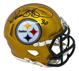 Jerome Bettis Signed Pittsburgh Steelers Flash Mini Speed Helmet BAS