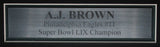 A.J. Brown Autographed Philadelphia Eagles Jersey Framed Beckett 194699