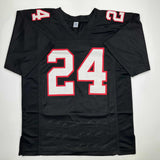 Autographed/Signed Devonta Freeman Atlanta Retro Black Jersey Beckett BAS COA