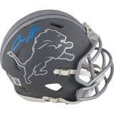 Aidan Hutchinson Autographed Detroit Lions Slate Mini Helmet Beckett 49116