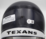 Nico Collins Autographed Speed Full Size Helmet Texans Beckett Witness #1W433097
