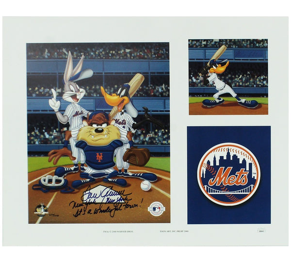 Tom Seaver Signed New York Mets Unframed 16x20 Looney Tunes MLB Photo - NY Insc