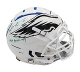 Zach Ertz Signed Philadelphia Eagles Schutt F7 Authentic White Helmet -Fly Insc