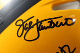 Pittsburgh Steelers Autographed HOF Pro Helmet Franco Bradshaw +12 Beckett 54604