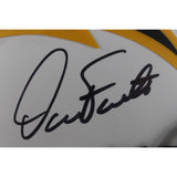 Dan Fouts Autographed San Diego Chargers Lunar Mini Helmet Beckett Witness 49259