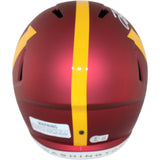 Terry McClaurin Autographed Washington Commanders F/S Helmet Beckett WIT 51891