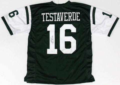 Vinny Testaverde Signed New York Jets Jersey (JSA) #1 Overall Draft Pick 1987 QB