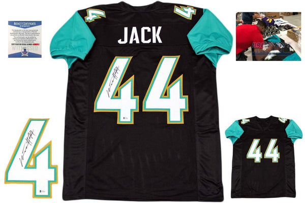 Myles Jack Autographed SIGNED Jersey with Photo - Beckett Authentic - Black