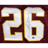 Clinton Portis Autographed/Signed Pro Style Jersey Red Beckett 42560