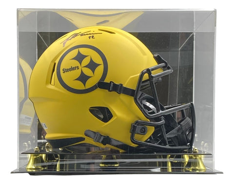 James Harrison Signed Steelers FS Rave Speed Replica Helmet BAS w/ Case