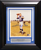 Johnny Unitas Autographed Framed 8x10 Photo Colts (Smudged) Beckett #AC94152