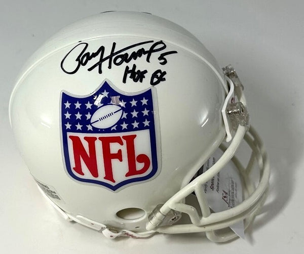 Packers Hall of Famer PAUL HORNUNG Signed HOF LOGO Mini Helmet AUTO w/ HOF '86