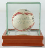Ernie Banks & Billy Williams Signed NL Baseball w/Wood Display Case Chicago Cubs