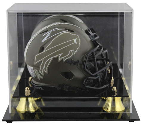 Bills Stefon Diggs Signed Salute To Service Speed Mini Helmet W/ Case BAS Wit