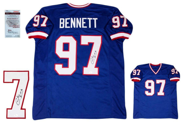 Cornelius Bennett Autographed SIGNED Jersey - JSA Witnessed Authentic - Royal